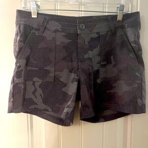 PrAna Camo Shorts, size 8
